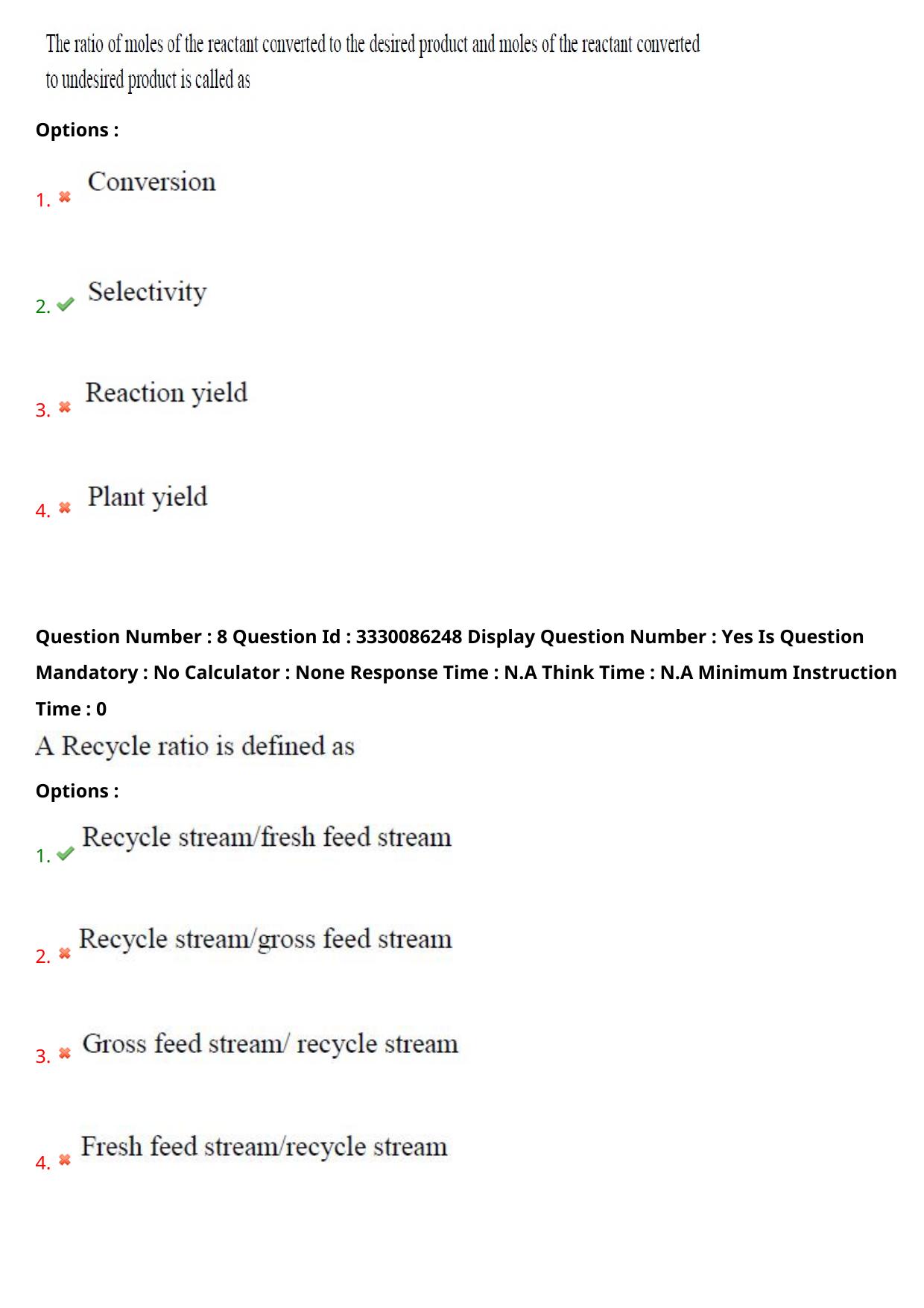 AP PGECET 2024 Chemical Engineering Question Paper with Preliminary Key - Page 6
