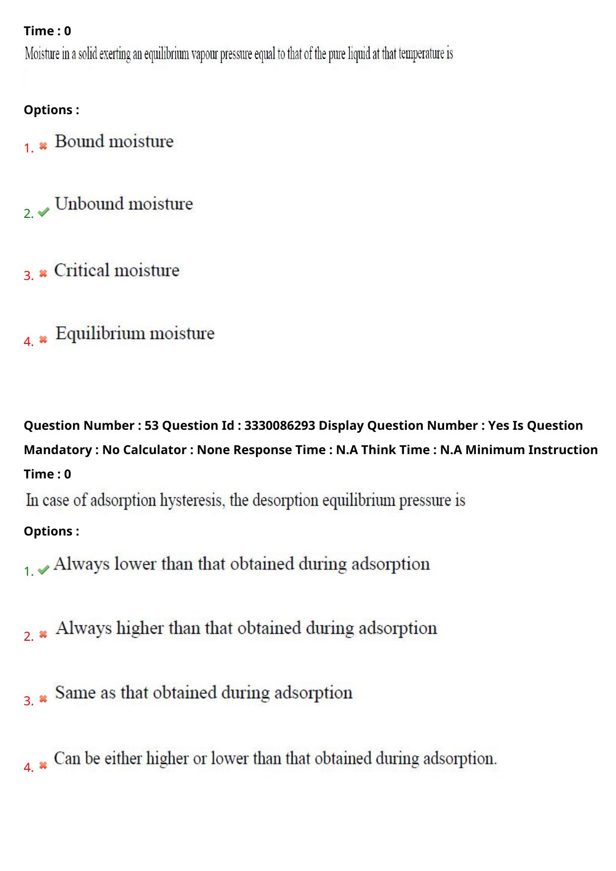 AP PGECET 2024 Chemical Engineering Question Paper with Preliminary Key - Page 30