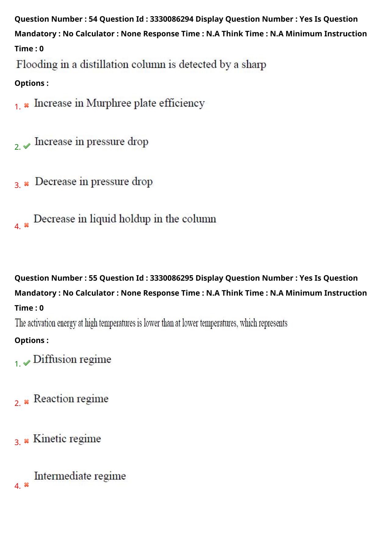 AP PGECET 2024 Chemical Engineering Question Paper with Preliminary Key - Page 31