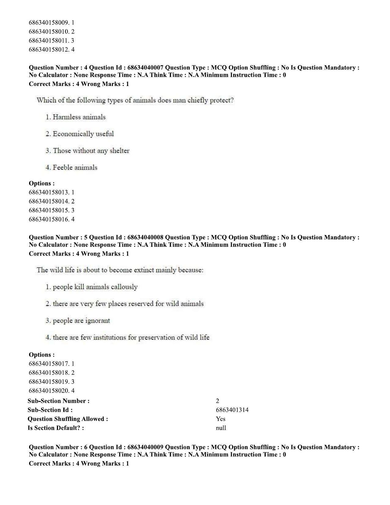 CUET PG 2023: SCQP20 – Medical Laboratory Technology (Eng) - Shift 3 (25-06-2023) Question Paper - Page 6