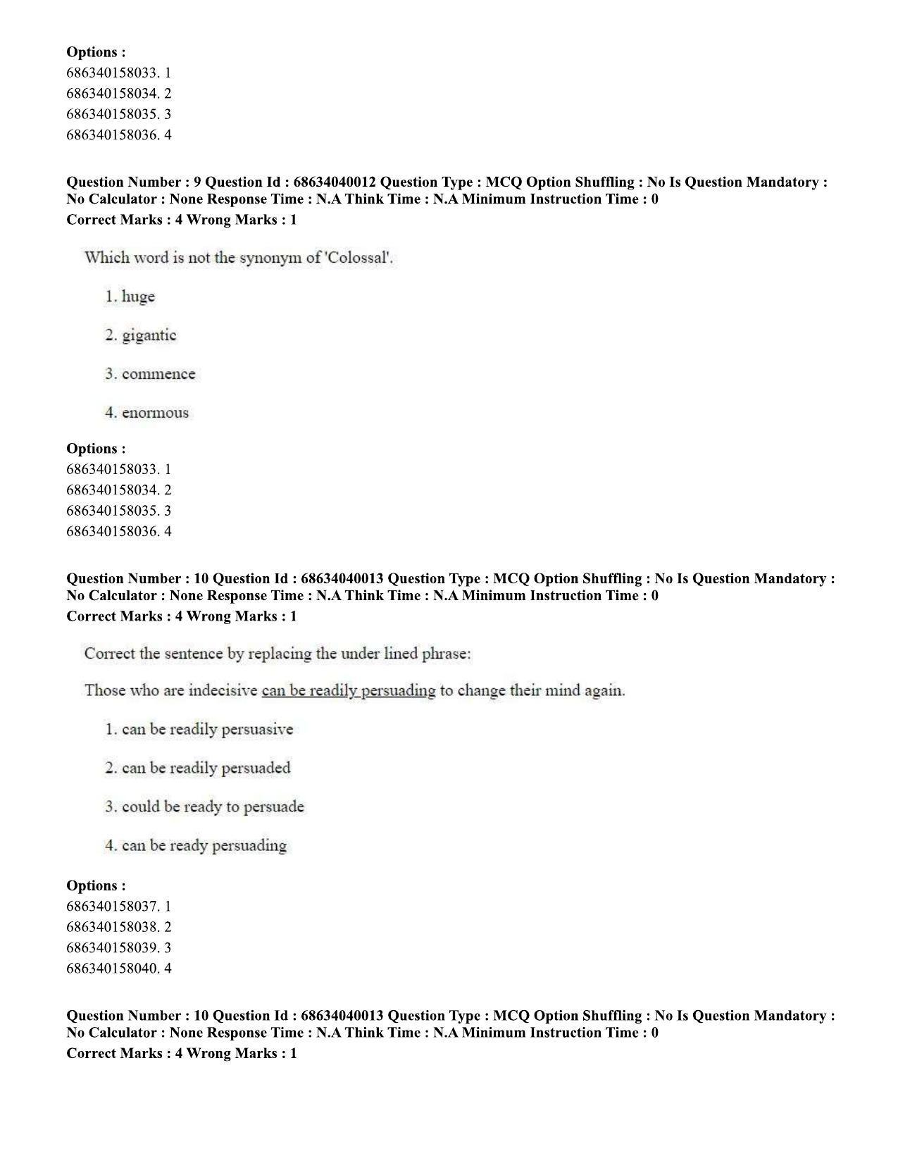 CUET PG 2023: SCQP20 – Medical Laboratory Technology (Eng) - Shift 3 (25-06-2023) Question Paper - Page 10