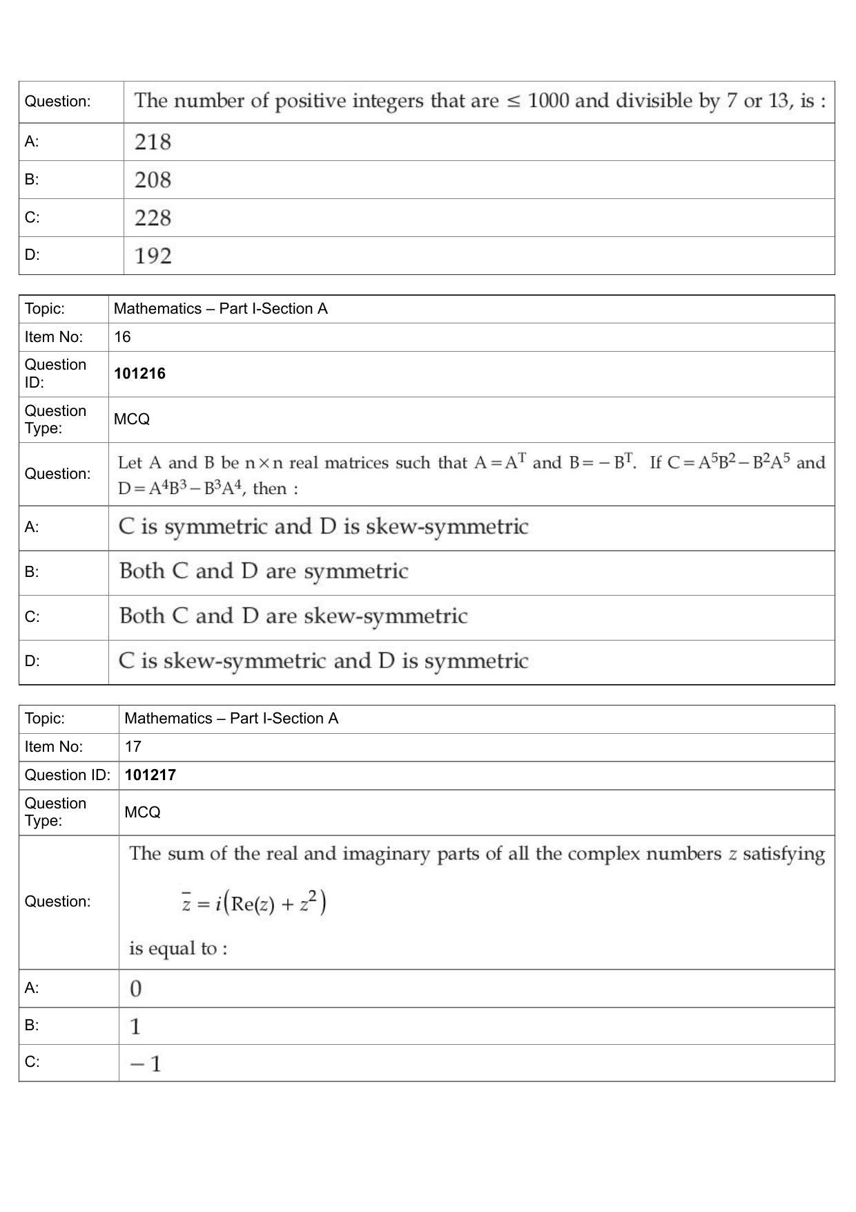 JEE Mains 2022: B Arch & B Planning English (Shift 1) 30-07-2022 Question Paper - Page 8