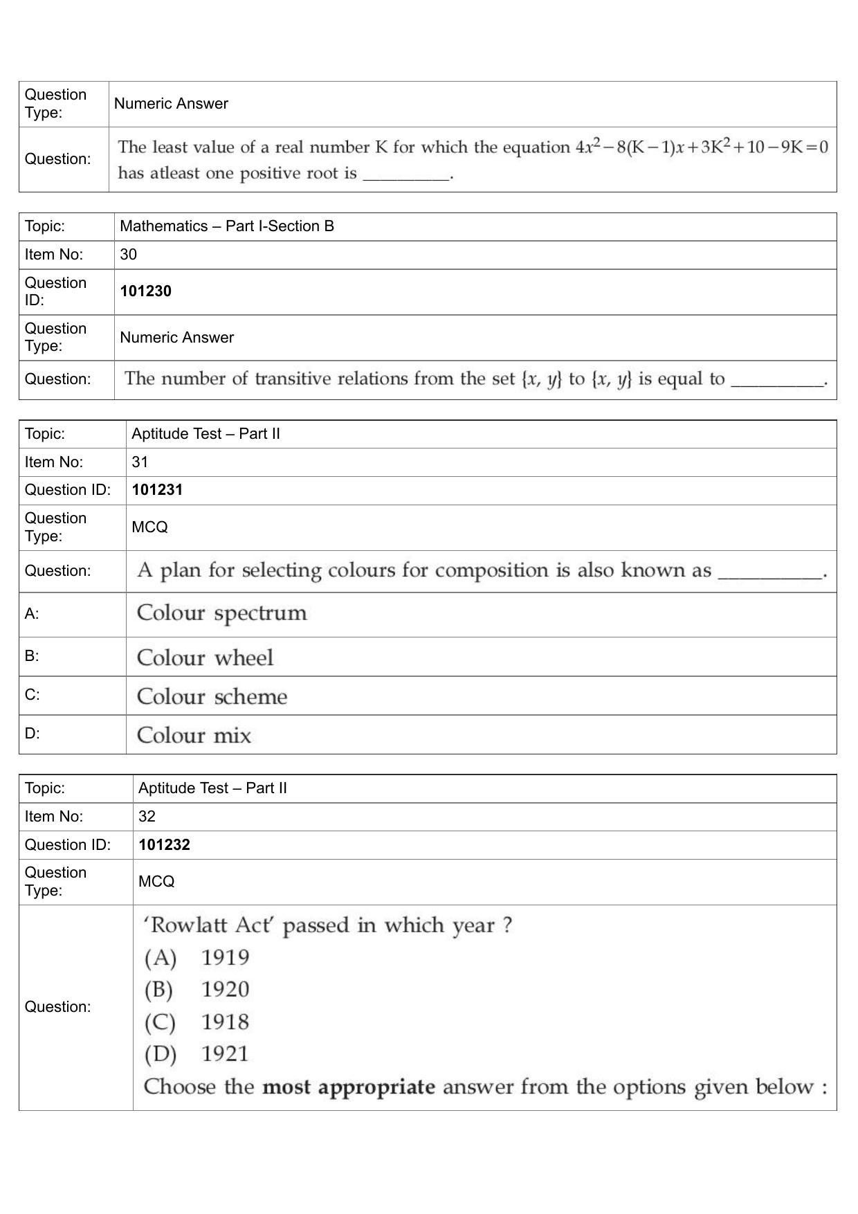JEE Mains 2022: B Arch & B Planning English (Shift 1) 30-07-2022 Question Paper - Page 13