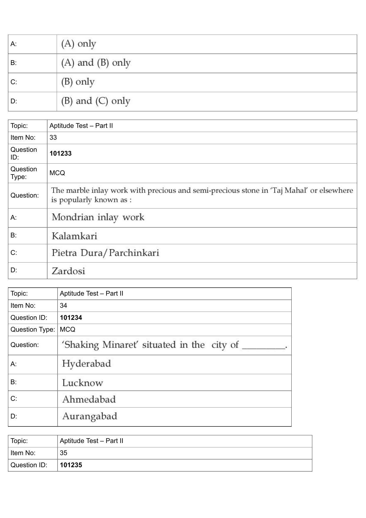 JEE Mains 2022: B Arch & B Planning English (Shift 1) 30-07-2022 Question Paper - Page 14