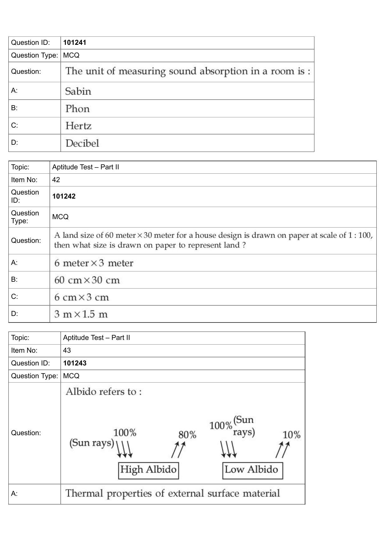JEE Mains 2022: B Arch & B Planning English (Shift 1) 30-07-2022 Question Paper - Page 17