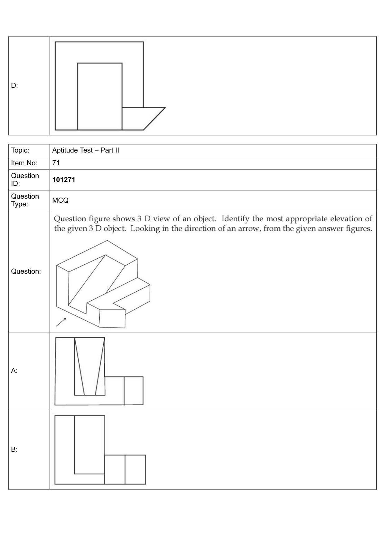 JEE Mains 2022: B Arch & B Planning English (Shift 1) 30-07-2022 Question Paper - Page 43