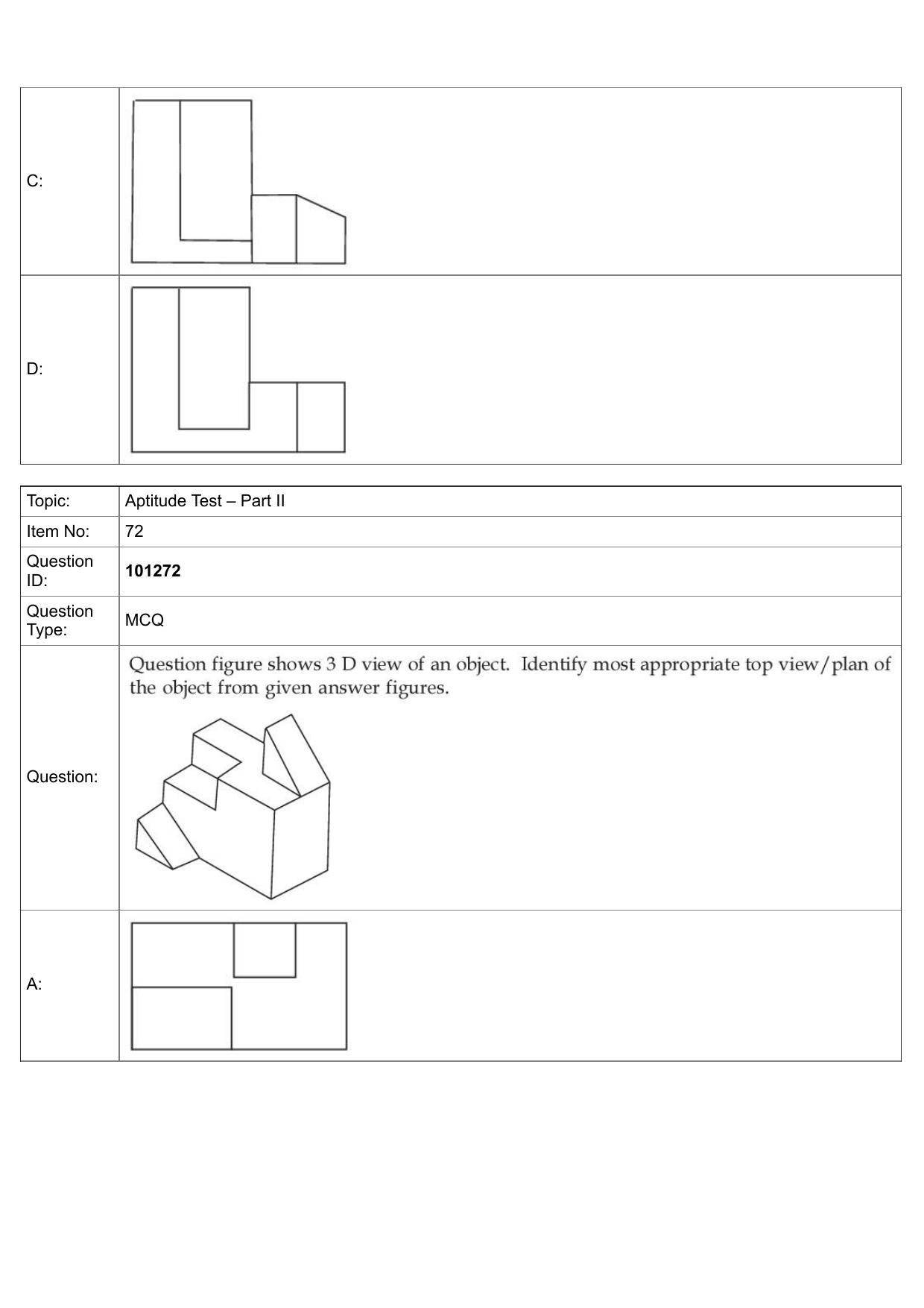 JEE Mains 2022: B Arch & B Planning English (Shift 1) 30-07-2022 Question Paper - Page 44