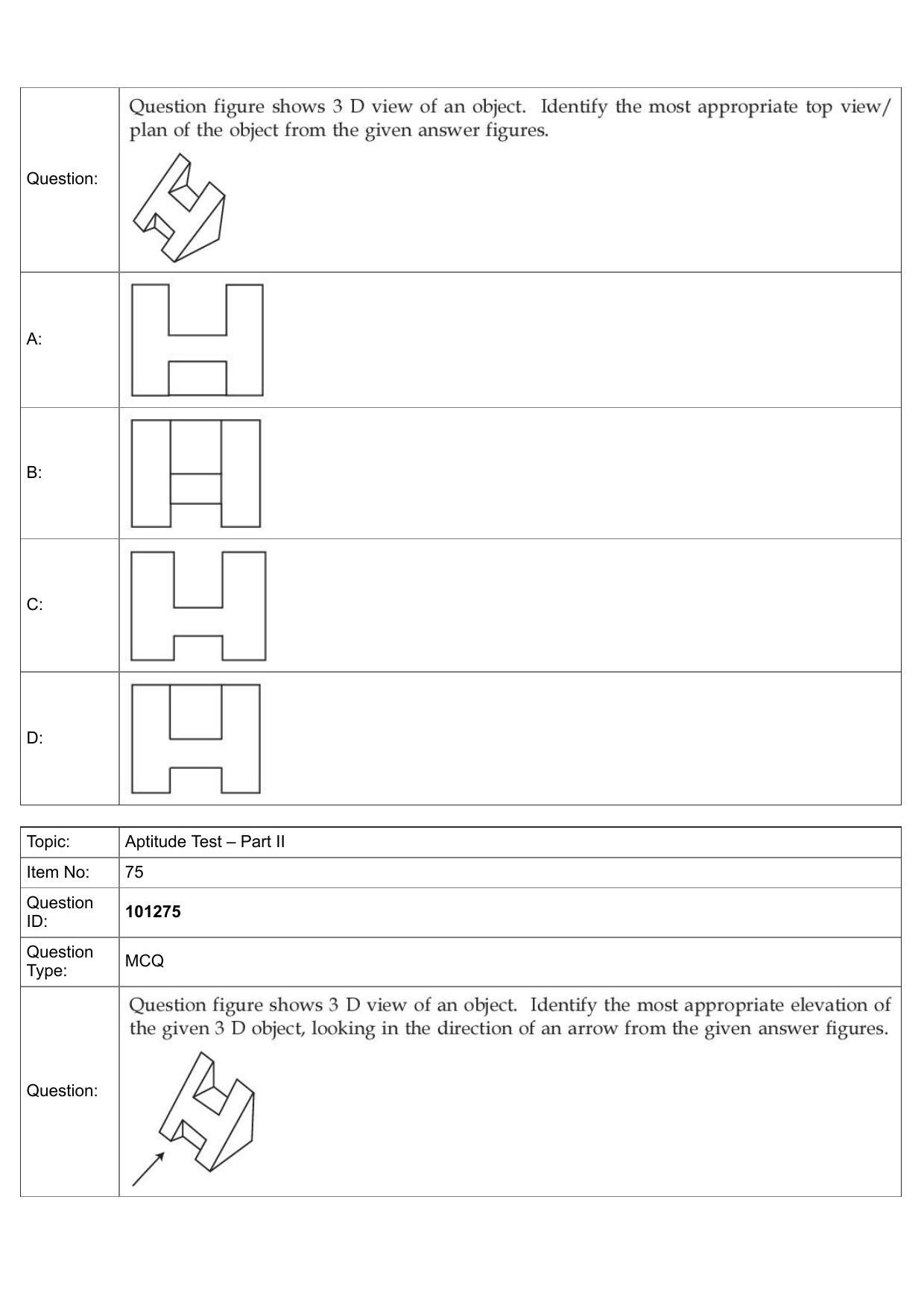 JEE Mains 2022: B Arch & B Planning English (Shift 1) 30-07-2022 Question Paper - Page 47