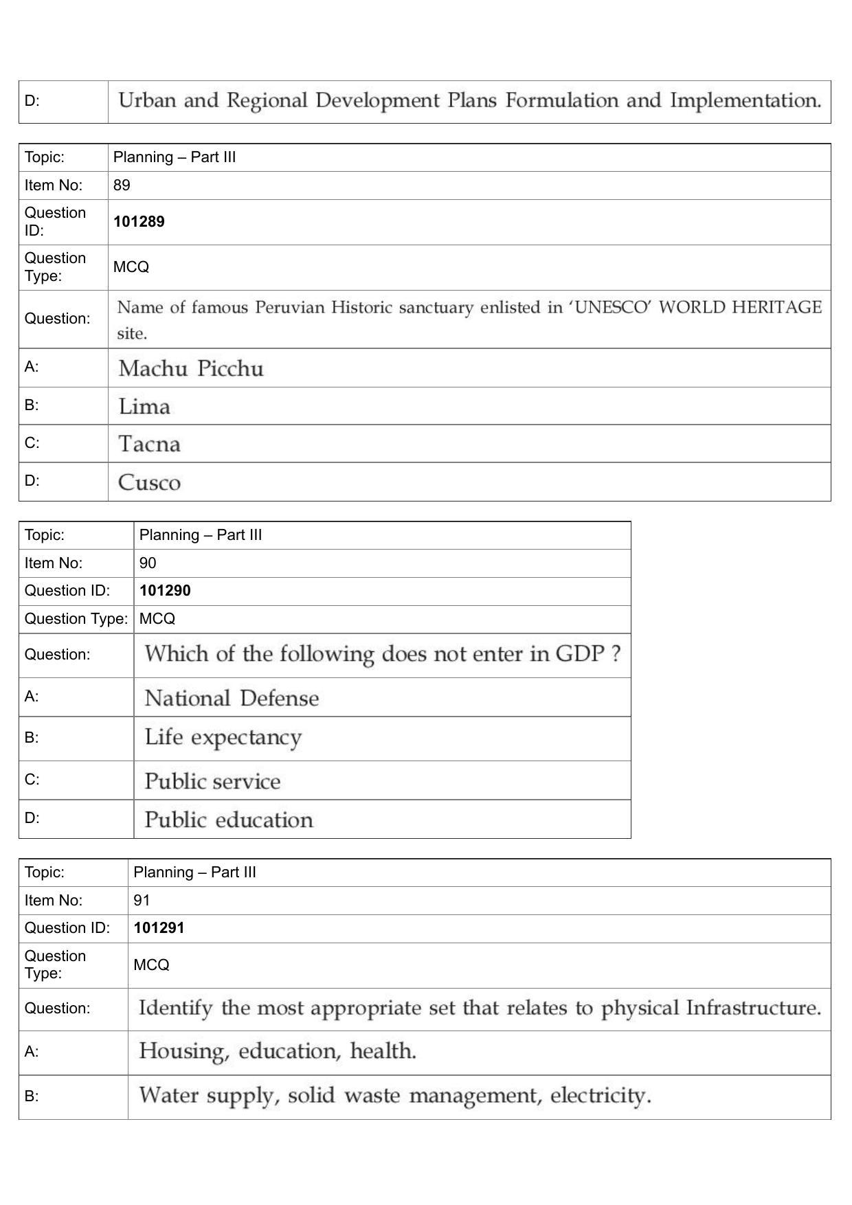 JEE Mains 2022: B Arch & B Planning English (Shift 1) 30-07-2022 Question Paper - Page 58
