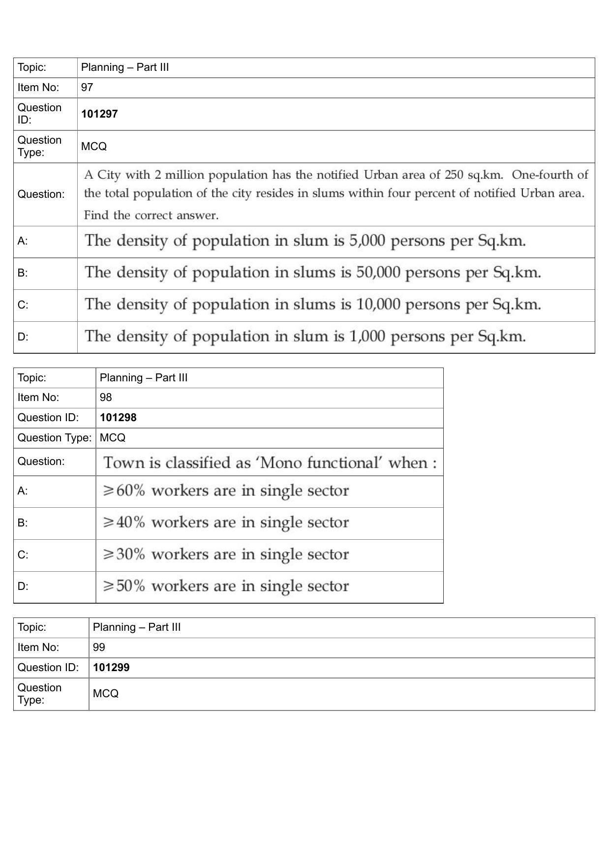 JEE Mains 2022: B Arch & B Planning English (Shift 1) 30-07-2022 Question Paper - Page 61