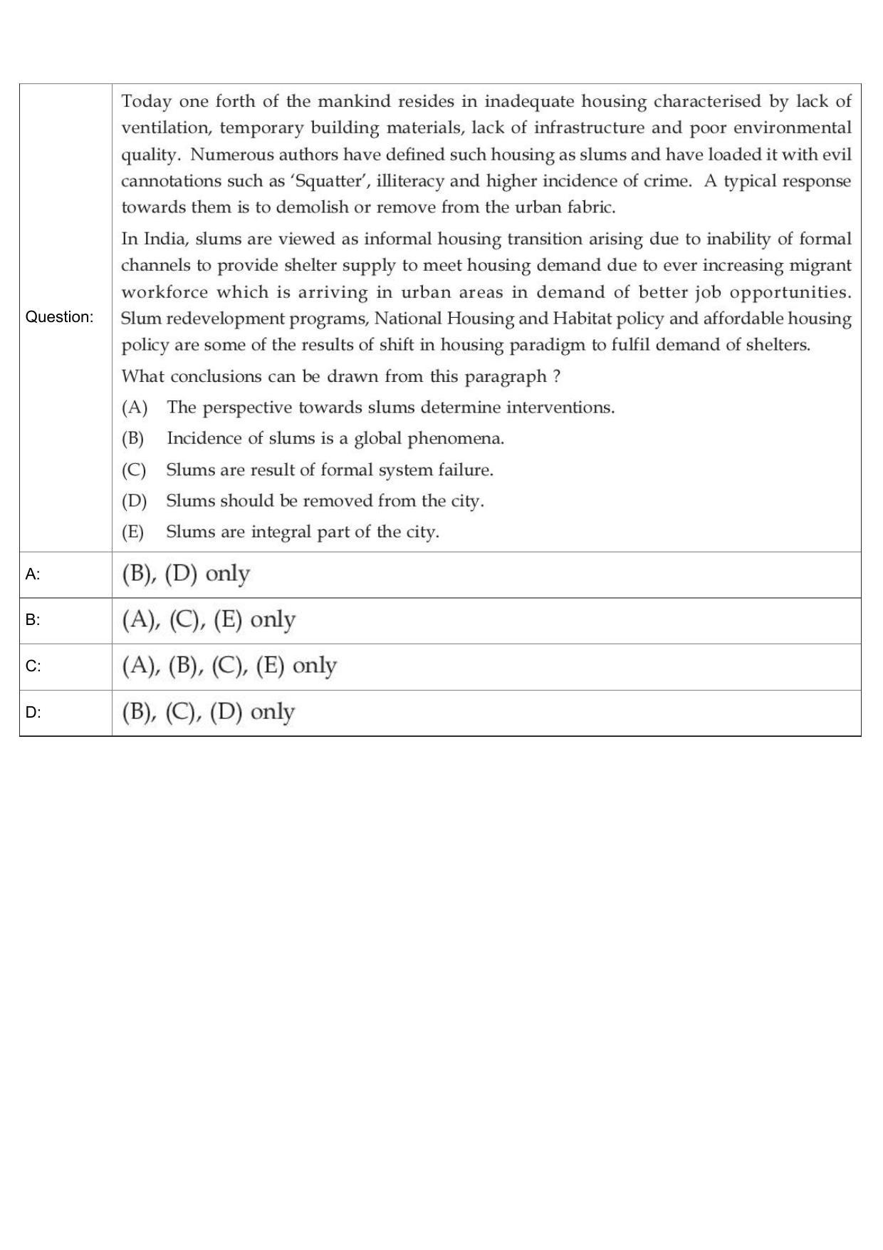 JEE Mains 2022: B Arch & B Planning English (Shift 1) 30-07-2022 Question Paper - Page 69