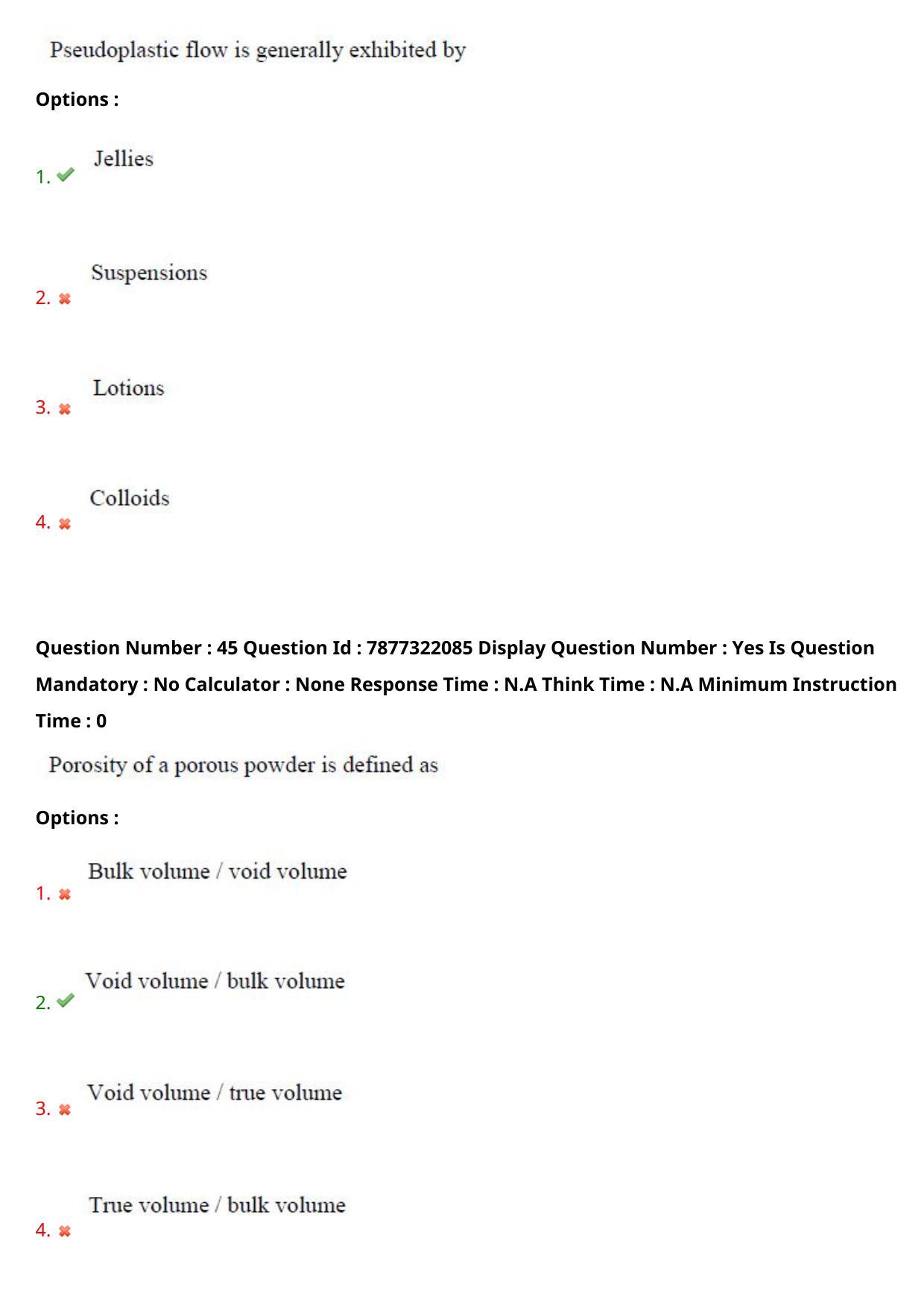 AP PGECET 2023 PY - PHARMACY Question Paper with Preliminary Key - Page 26