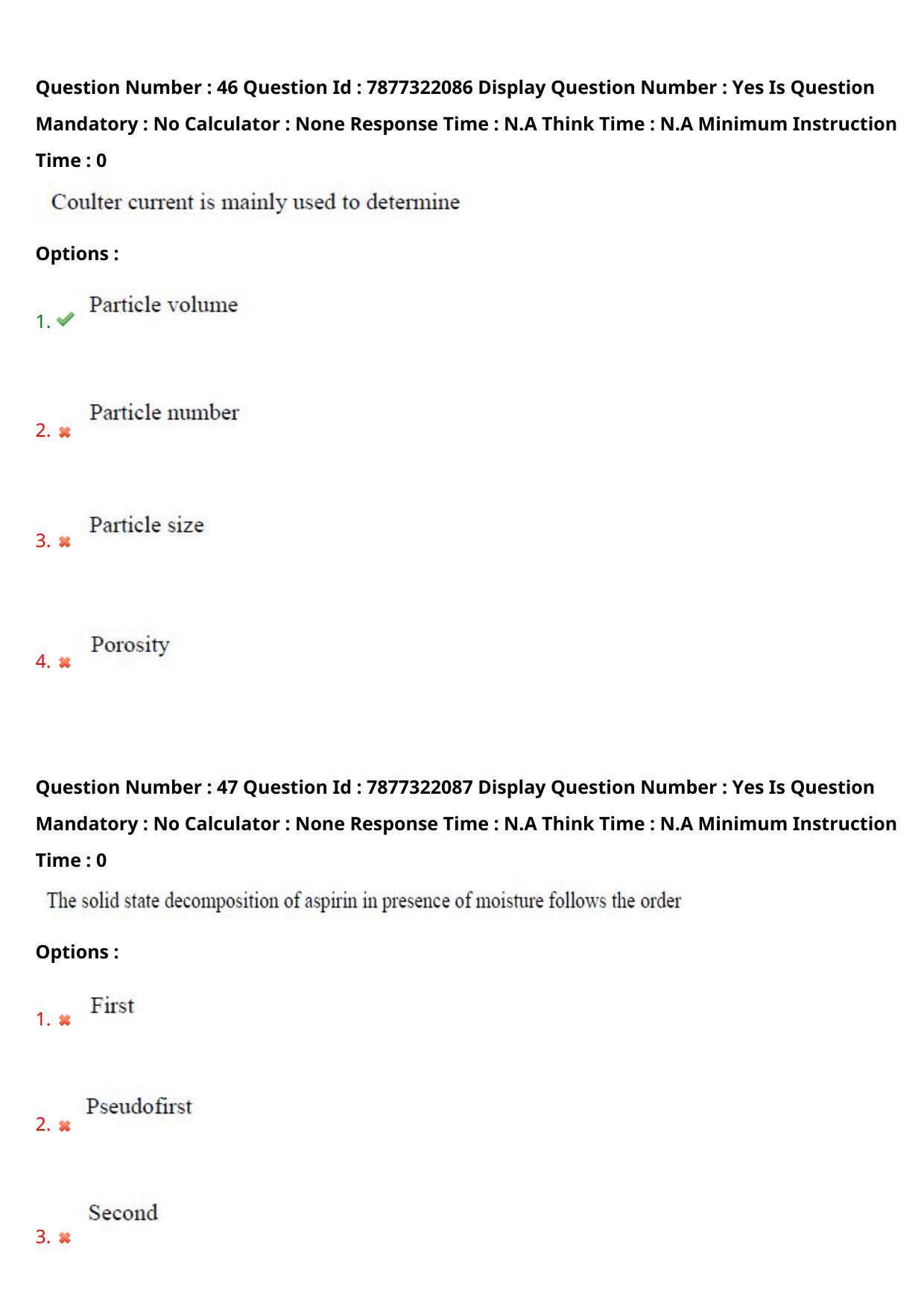 AP PGECET 2023 PY - PHARMACY Question Paper with Preliminary Key - Page 27