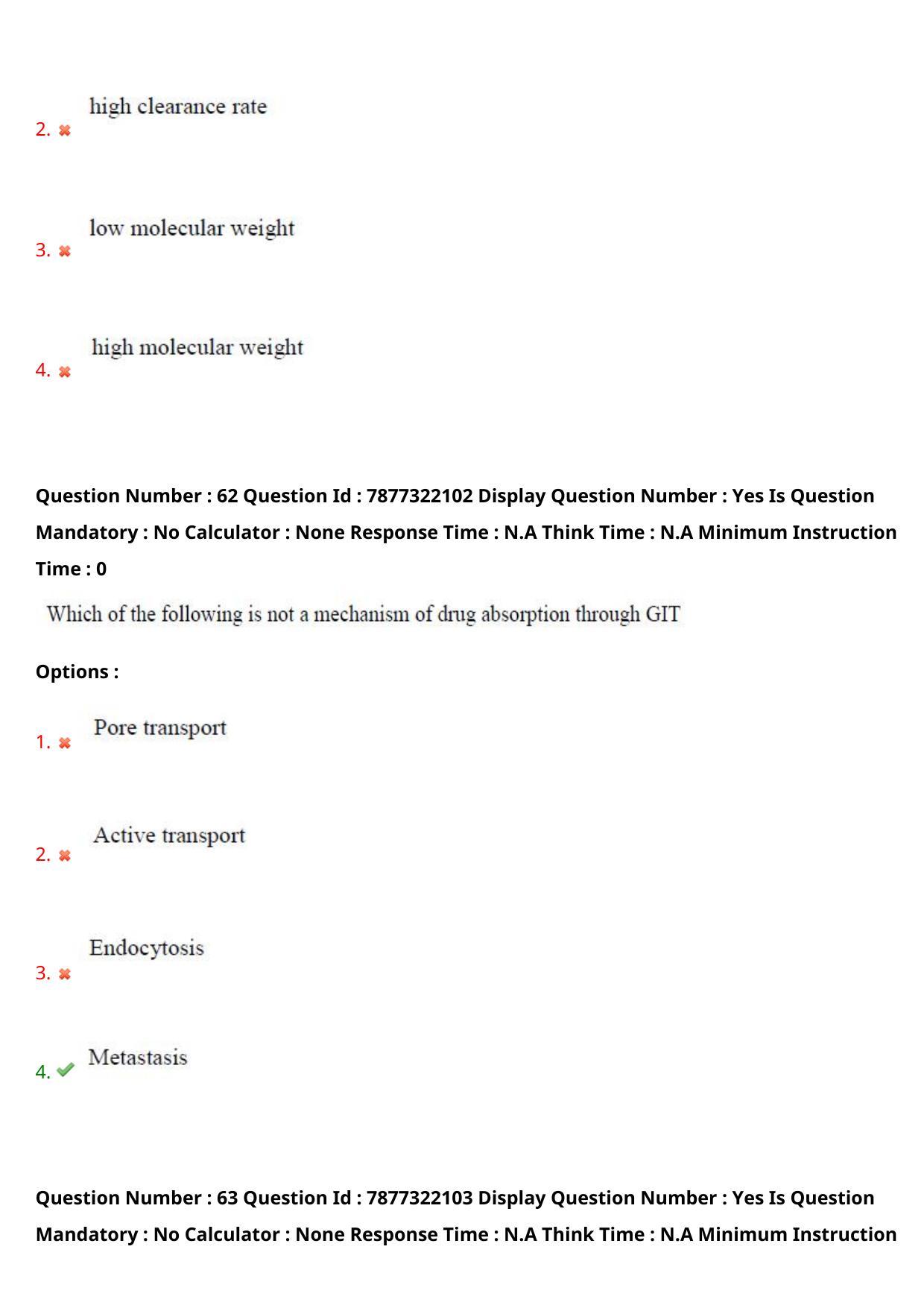 AP PGECET 2023 PY - PHARMACY Question Paper with Preliminary Key - Page 36