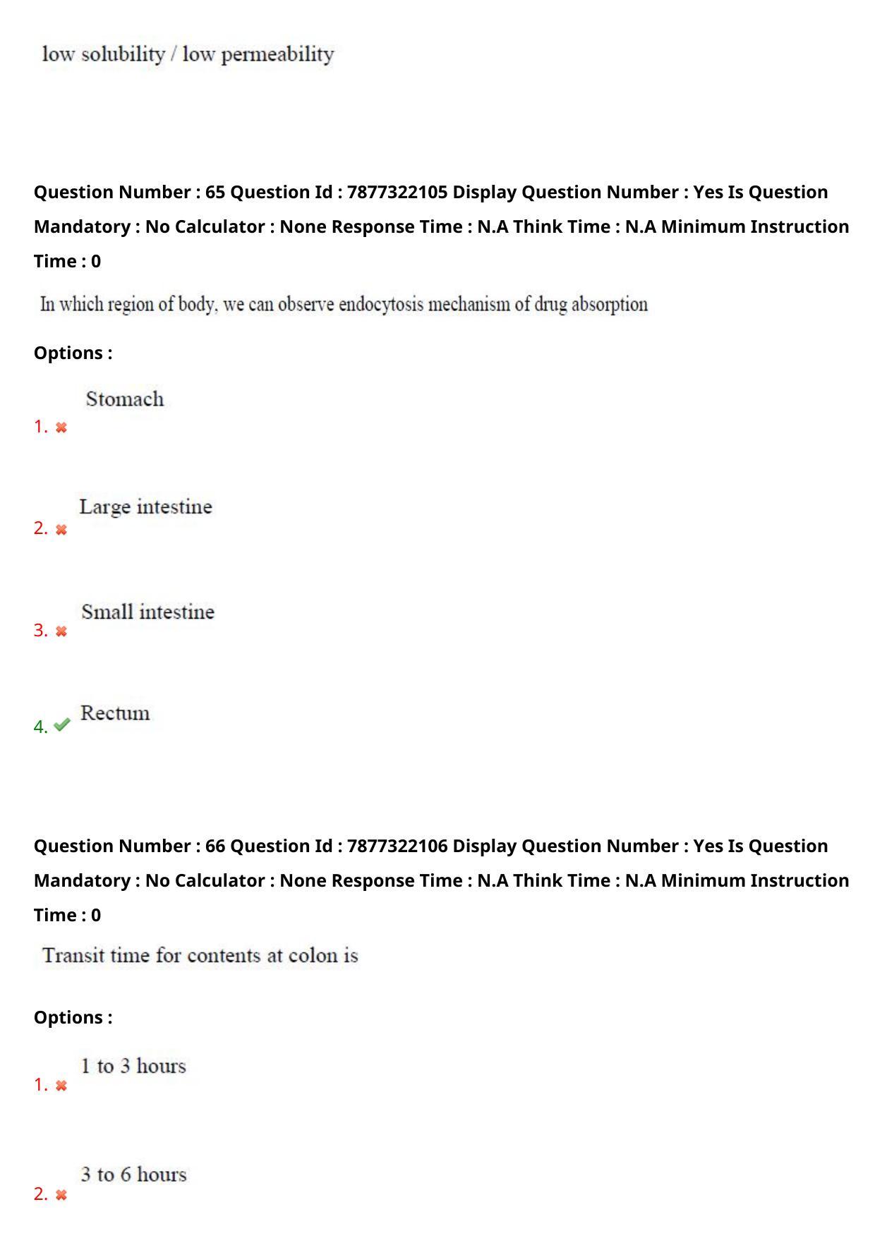 AP PGECET 2023 PY - PHARMACY Question Paper with Preliminary Key - Page 38