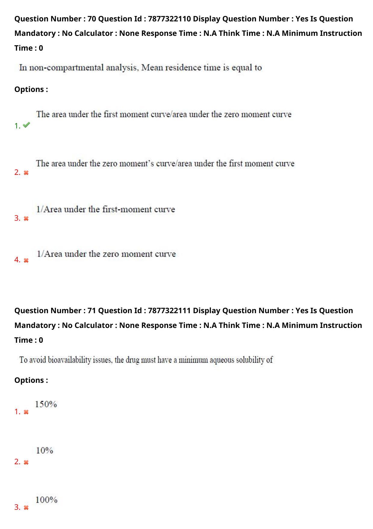 AP PGECET 2023 PY - PHARMACY Question Paper with Preliminary Key - Page 41