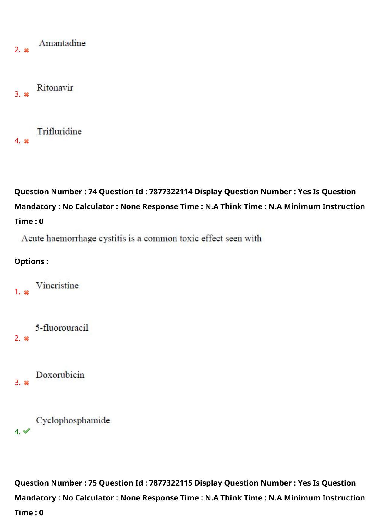 AP PGECET 2023 PY - PHARMACY Question Paper with Preliminary Key - Page 43