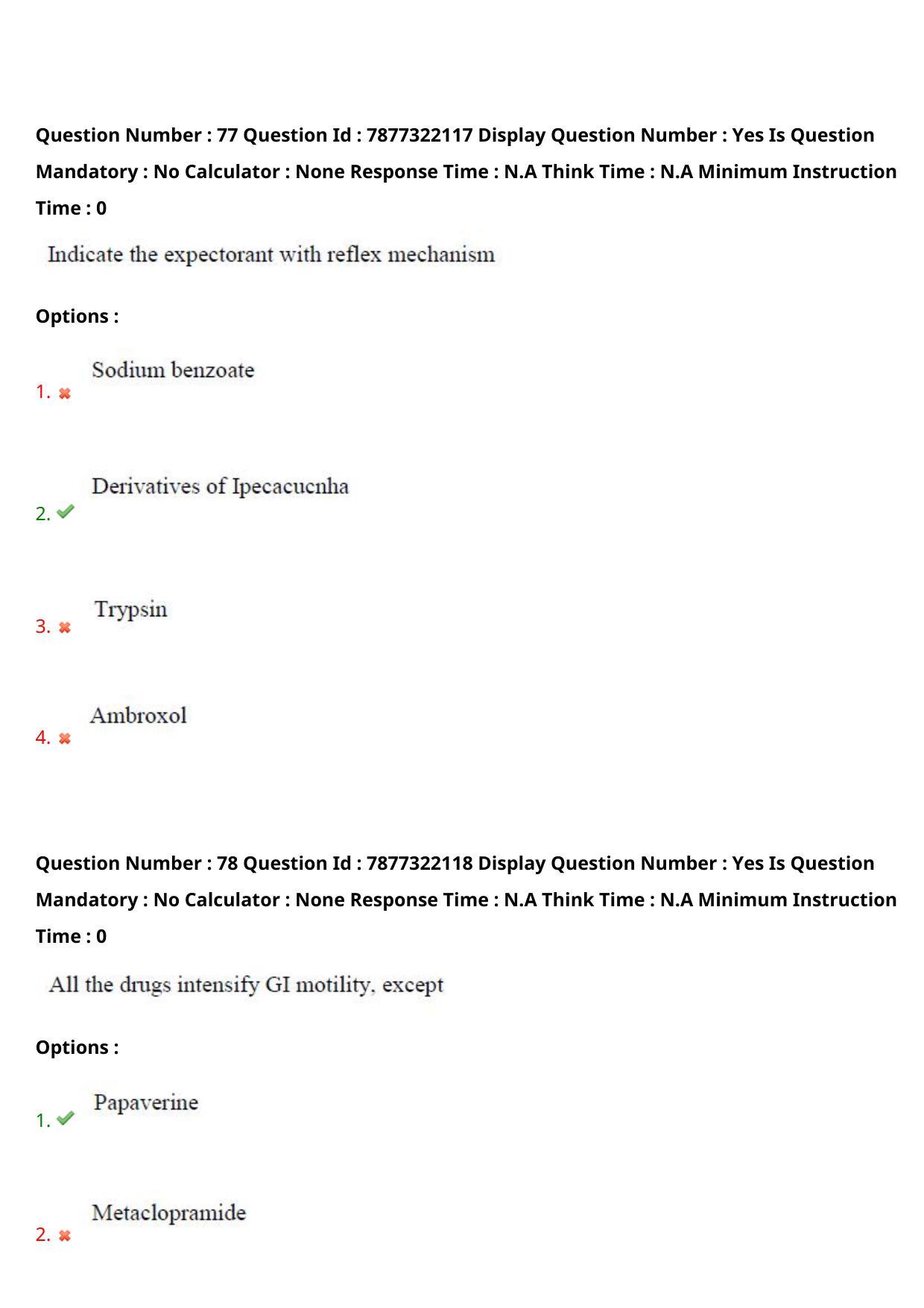 AP PGECET 2023 PY - PHARMACY Question Paper with Preliminary Key - Page 45