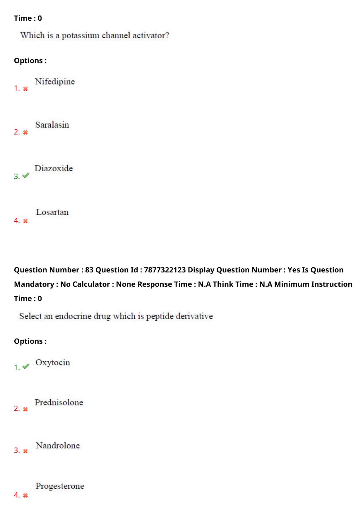 AP PGECET 2023 PY - PHARMACY Question Paper with Preliminary Key - Page 48