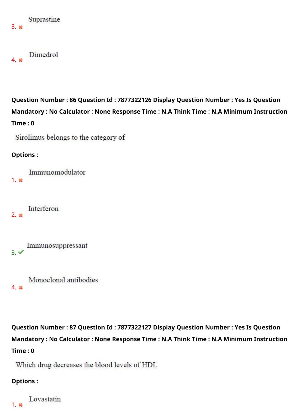 AP PGECET 2023 PY - PHARMACY Question Paper with Preliminary Key - Page 50