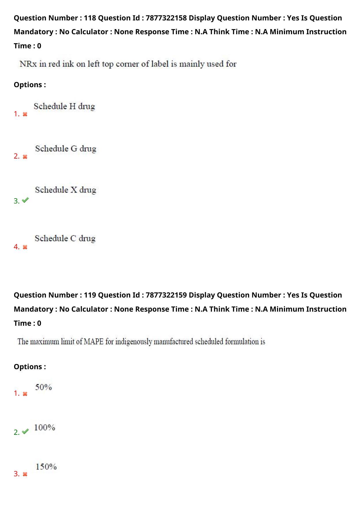 AP PGECET 2023 PY - PHARMACY Question Paper with Preliminary Key - Page 69