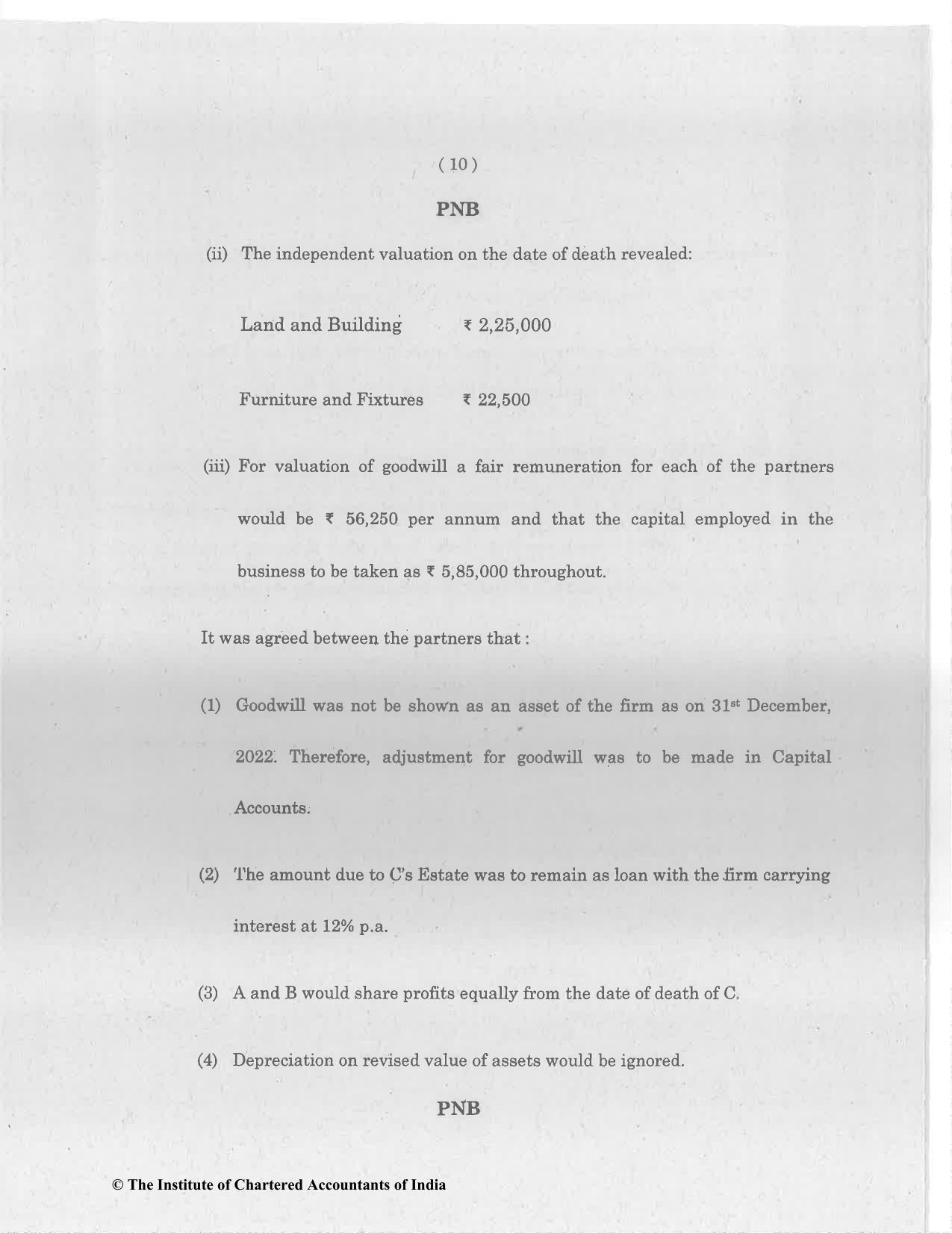 CA Foundation June 2023 Question Paper - Paper 1 (Principles and Practice of Accounting) - Page 10