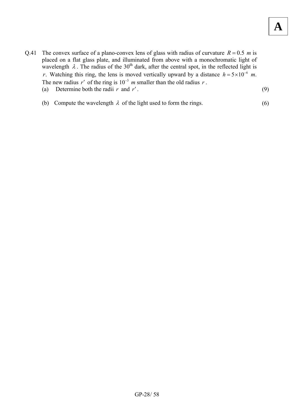 JAM 2012: GP Question Paper - Page 30