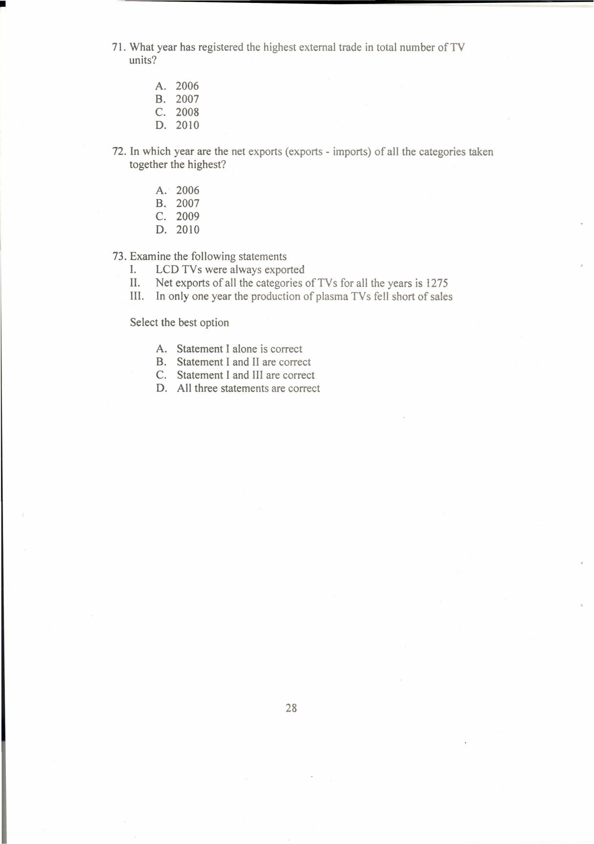 IIFT 2013 Question Paper - Page 30
