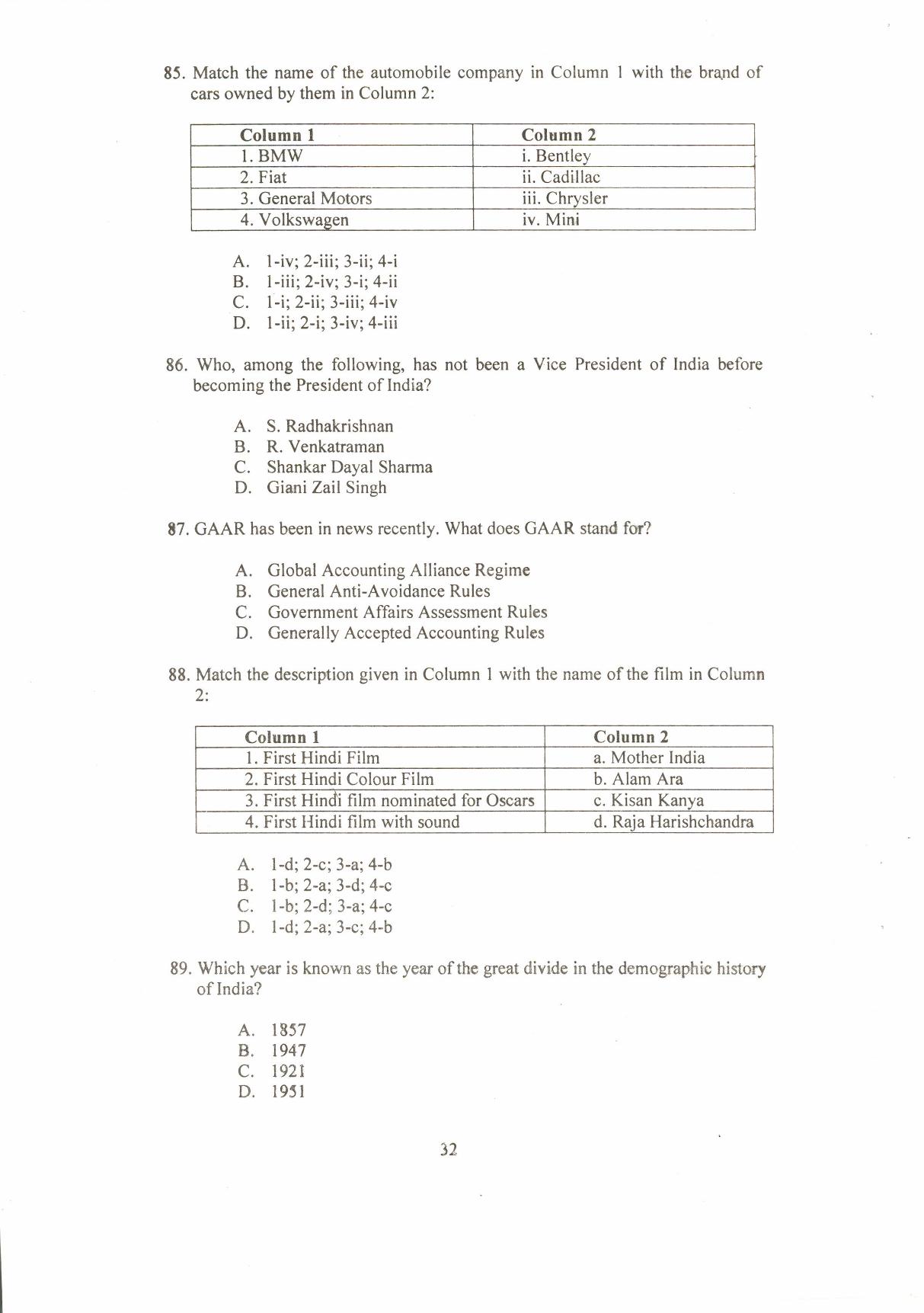 IIFT 2013 Question Paper - Page 34
