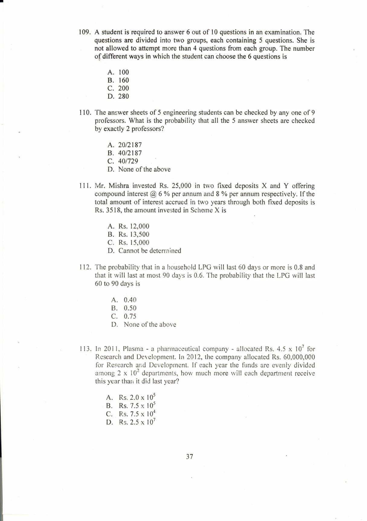 IIFT 2013 Question Paper - Page 39
