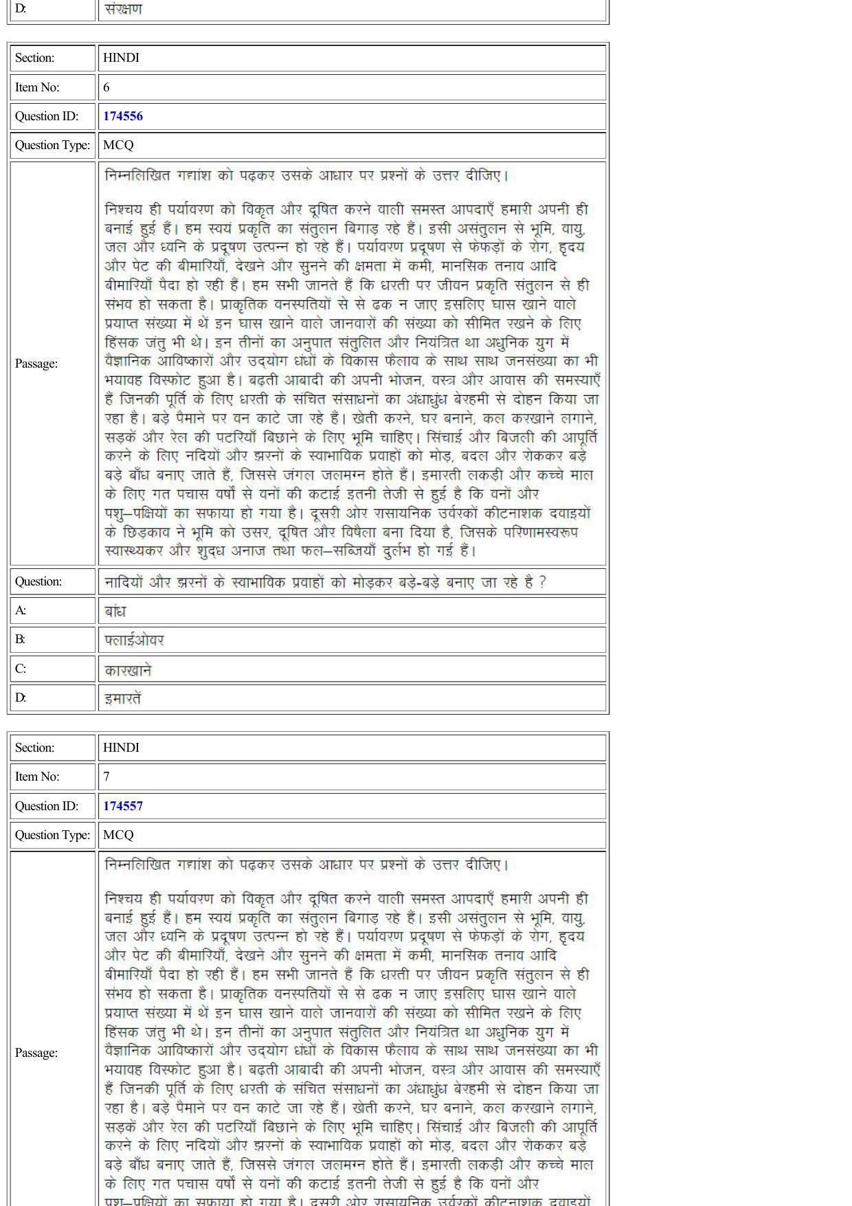CUET 2022 Question Paper of Hindi - Page 4