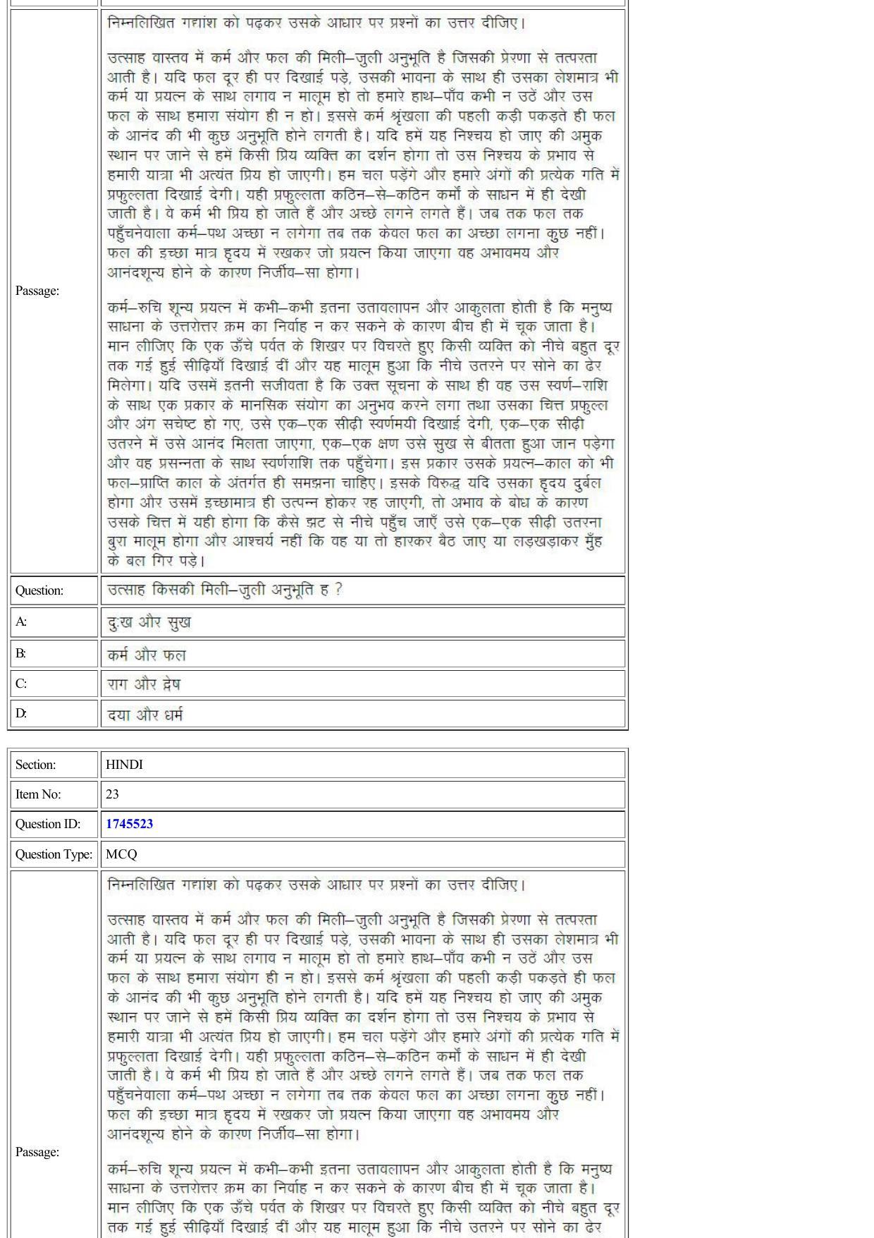CUET 2022 Question Paper of Hindi - Page 14