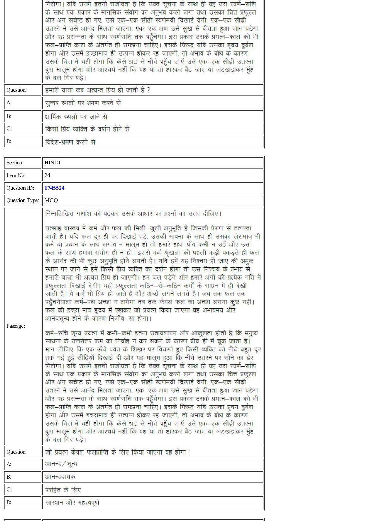 CUET 2022 Question Paper of Hindi - Page 15