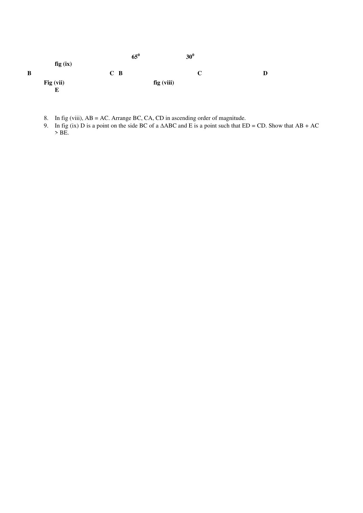 CBSE Worksheets for Class 9 Mathematics Incentre of a Triangle Assignment 1 - Page 2