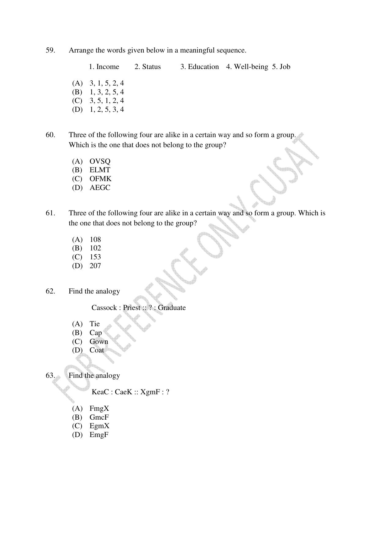 CUSAT CAT 2022 Law for LLM Question Paper - Page 13