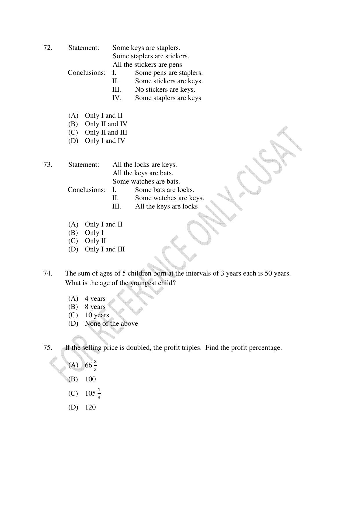 CUSAT CAT 2022 Law for LLM Question Paper - Page 16