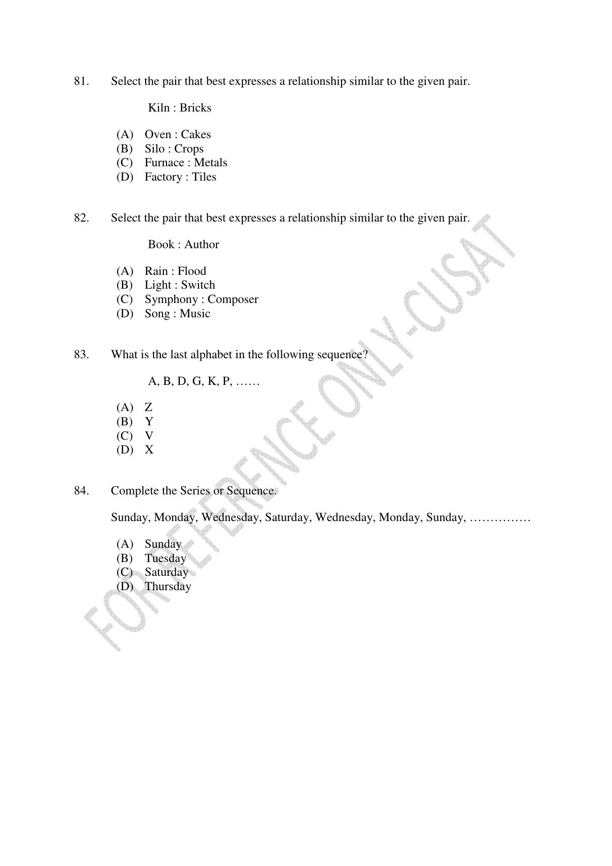 CUSAT CAT 2022 Law for LLM Question Paper - Page 18