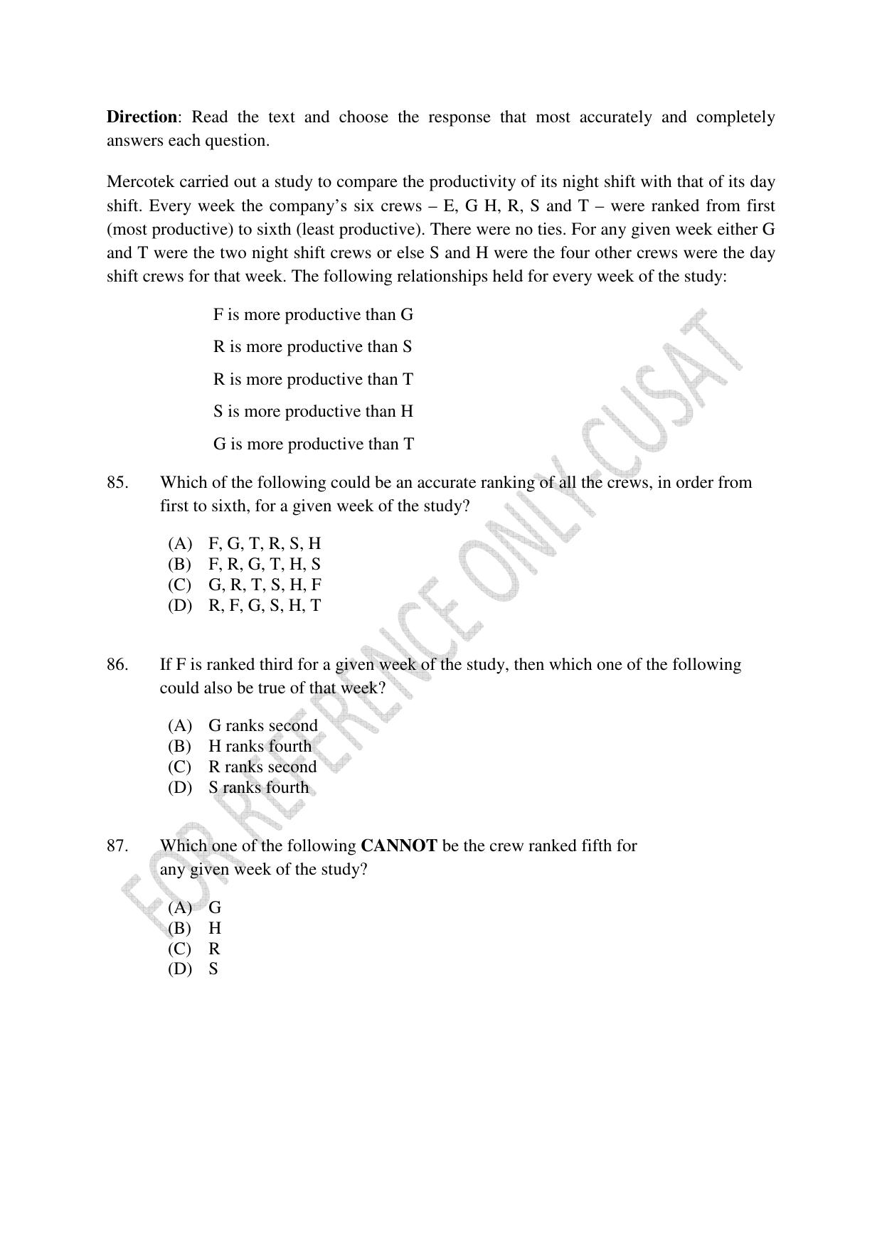 CUSAT CAT 2022 Law for LLM Question Paper - Page 19