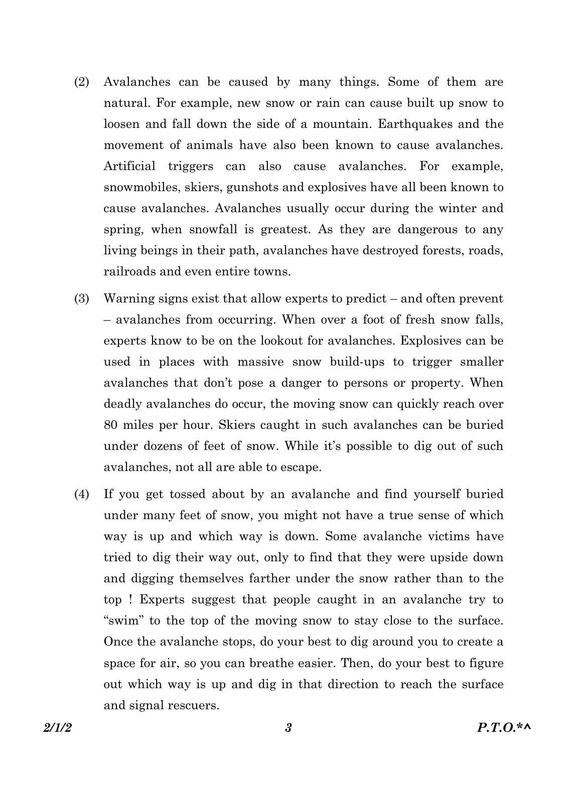 CBSE Class 10 2-1-2_English Language And Literature 2023 Question Paper - Page 3