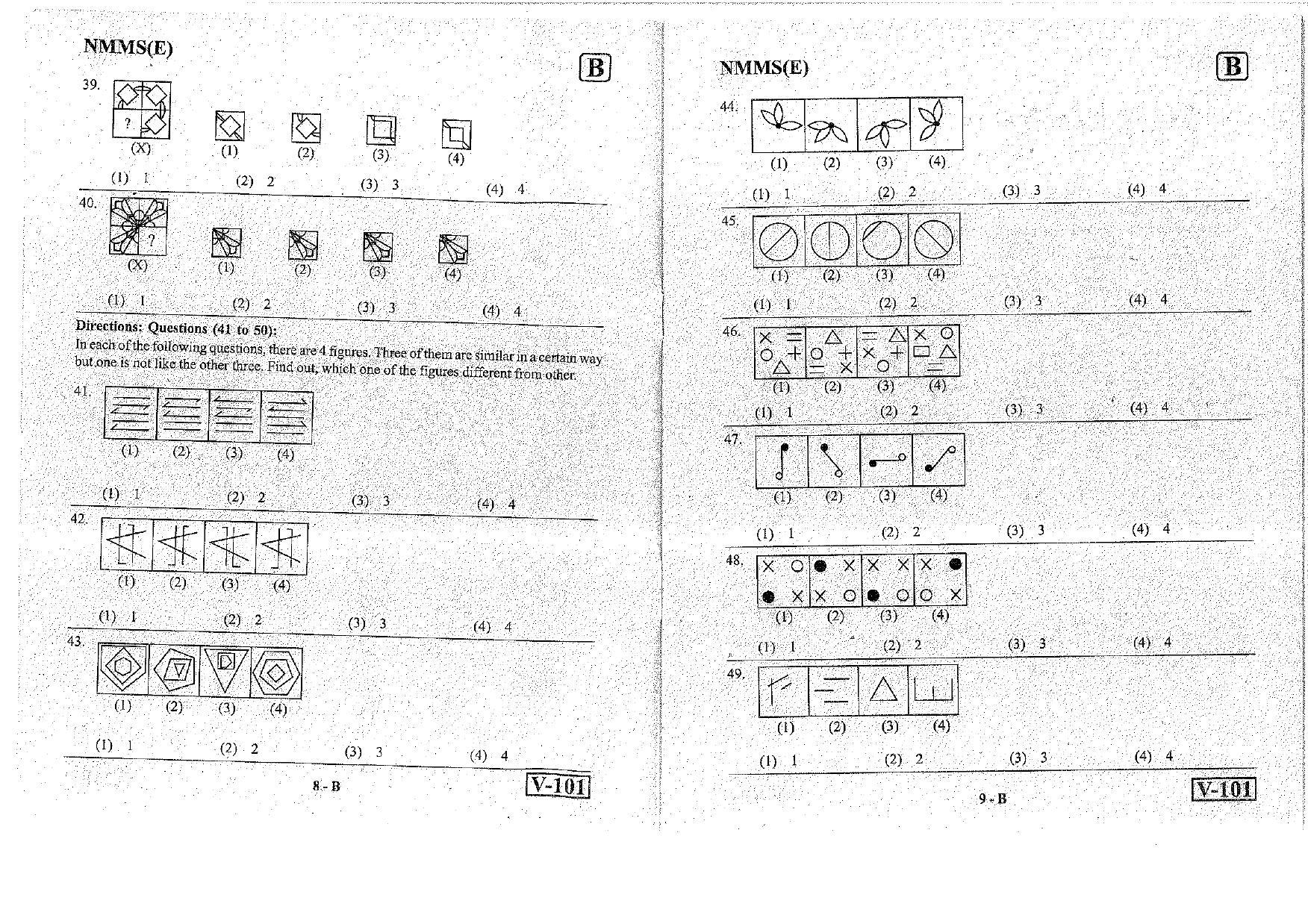 MAT - SAT English Nov 2018 (Set B) Class 8 Andhra Pradesh NMMS Question Papers - Page 5