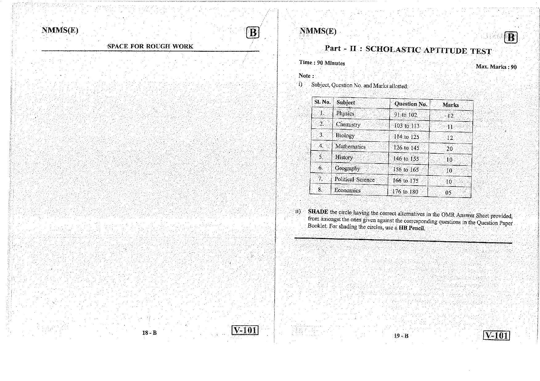 MAT - SAT English Nov 2018 (Set B) Class 8 Andhra Pradesh NMMS Question Papers - Page 10