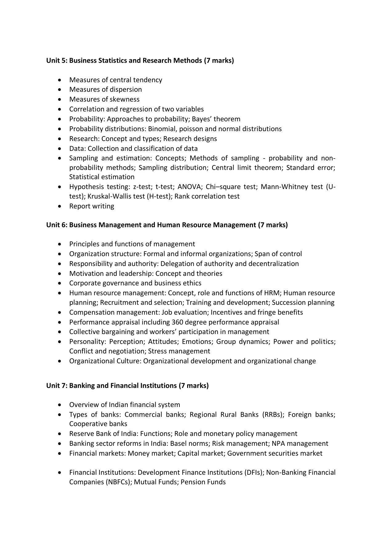 AP RCET Commerce Syllabus - Page 3