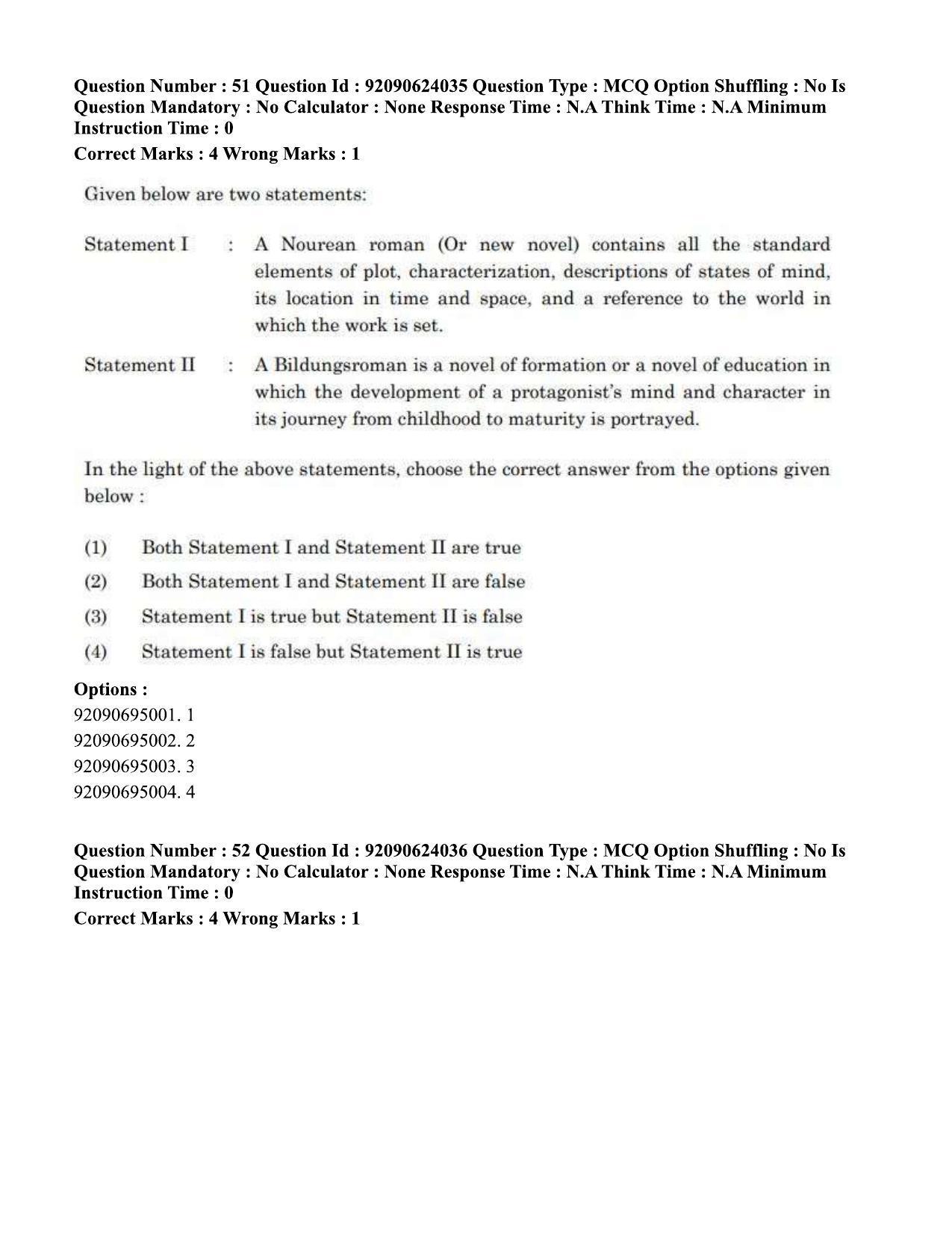 CUET PG 2023: LAQP01 – English (Eng) - Shift 3 (24-06-2023) Question Paper  - Page 45