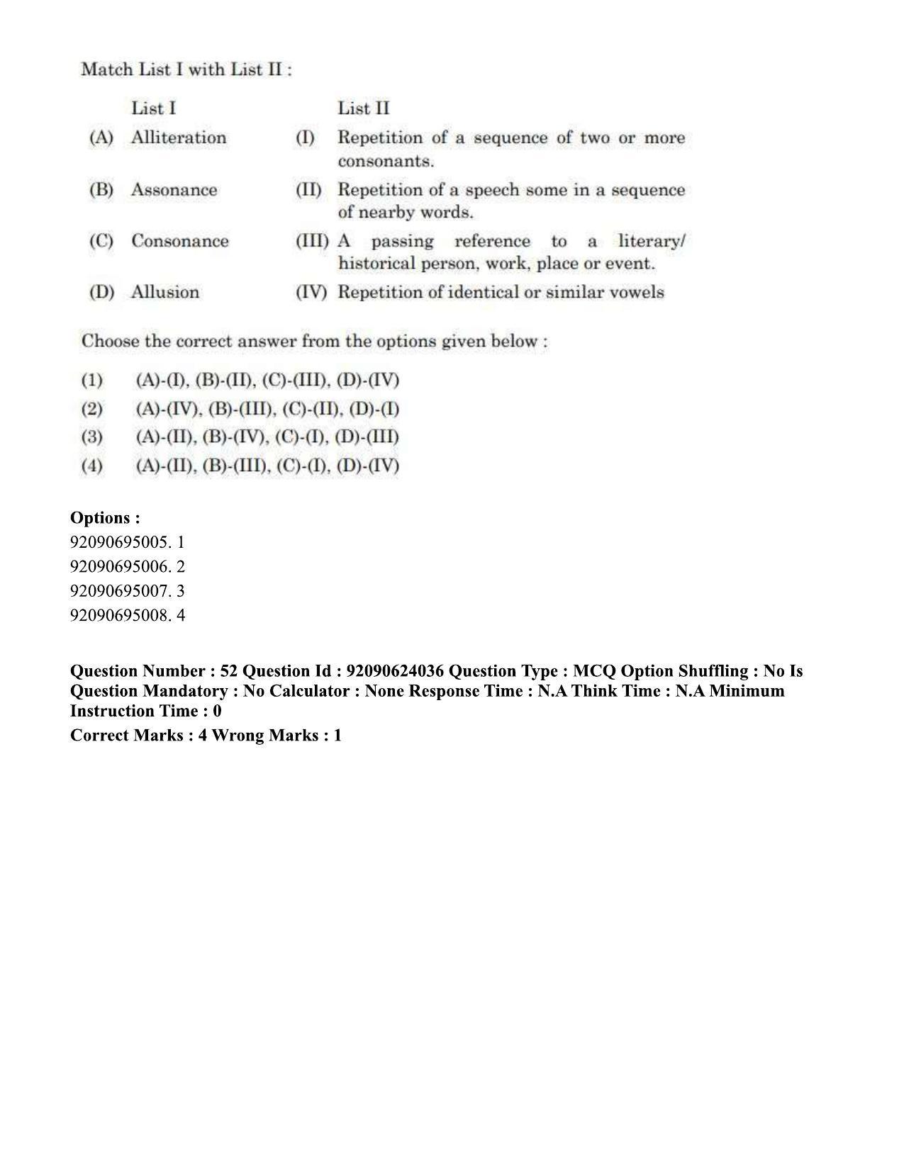 CUET PG 2023: LAQP01 – English (Eng) - Shift 3 (24-06-2023) Question Paper  - Page 46