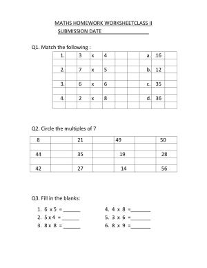 Worksheets for Class 2 Maths Assignment 104 Shapes