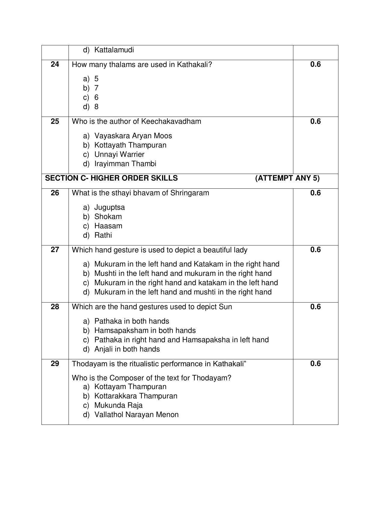 CBSE Class 12th Kathakali Sample Question Paper 2021-22 - Page 5