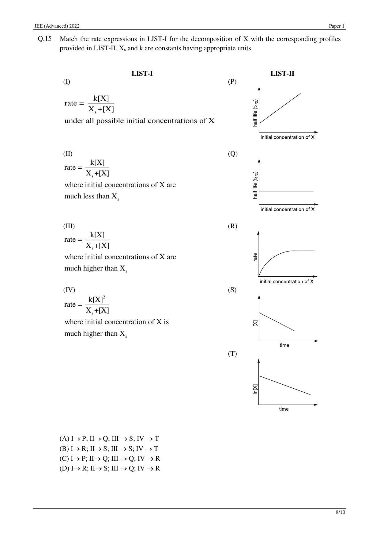 JEE (Advanced) 2022 Paper I - English Question Paper - Page 29
