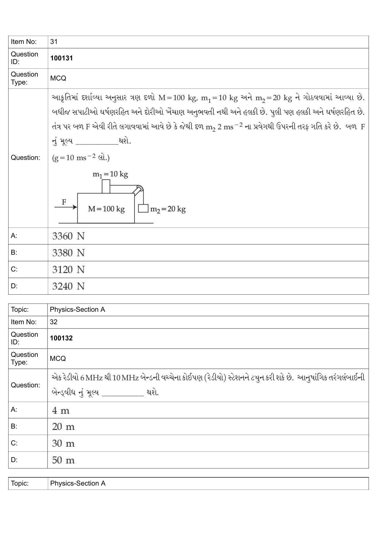 JEE Mains 2022: BTech Gujarati (Shift 1) 26-07-2022 Question Paper - Page 13
