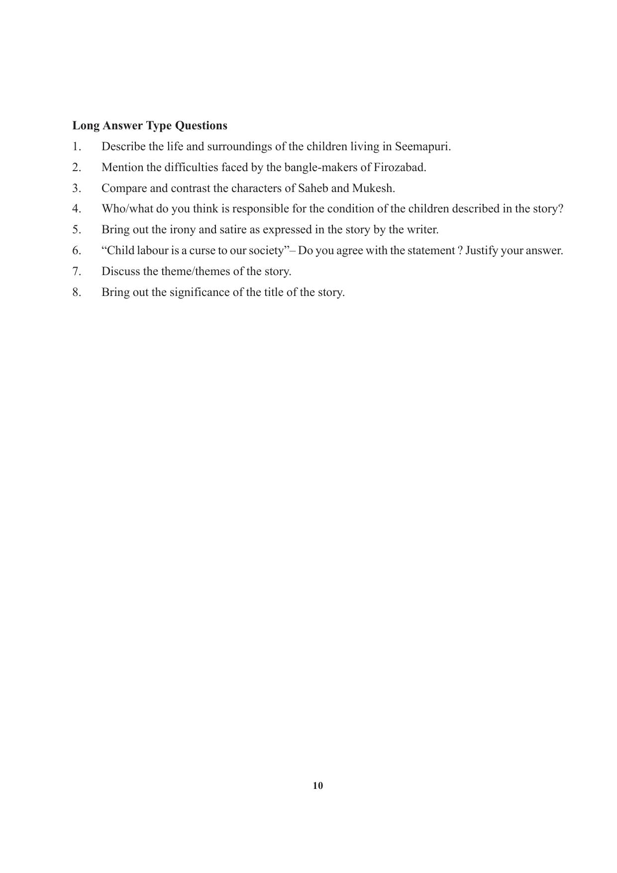 Tripura Board Class 12 English Workbooks - Page 10