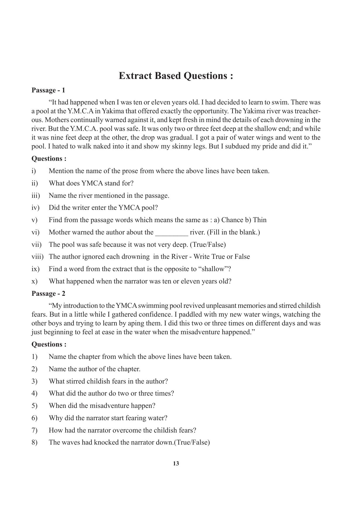 Tripura Board Class 12 English Workbooks - Page 13